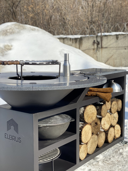 Гриль стол Памир PRO искуственный камень 1200 мм